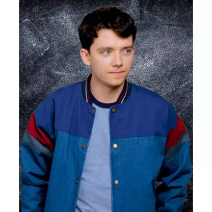 Sex Education Asa Butterfield Blue Jacket