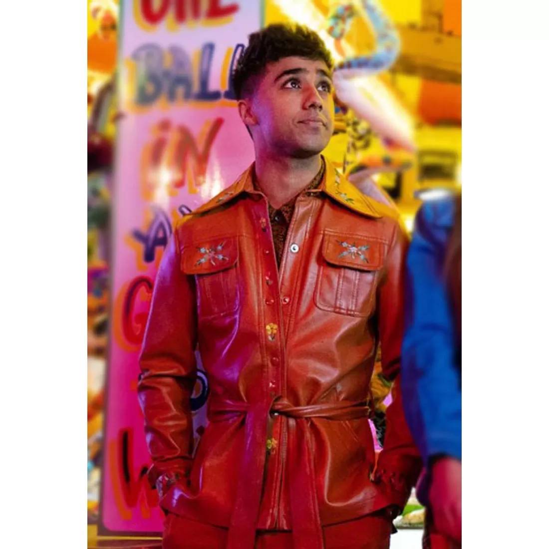 Sex Education S02 Anwar Leather Jacket