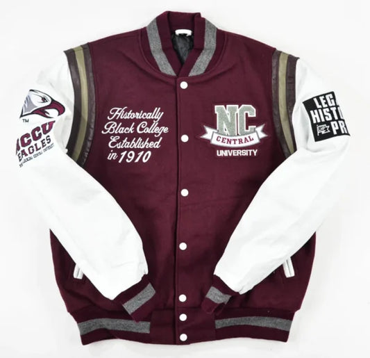 North Carolina Central University Motto Varsity Jacket
