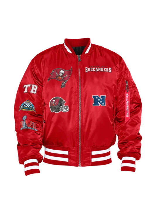 Tampa Bay Buccaneers X Alpha X New Era MA-1 Jacket