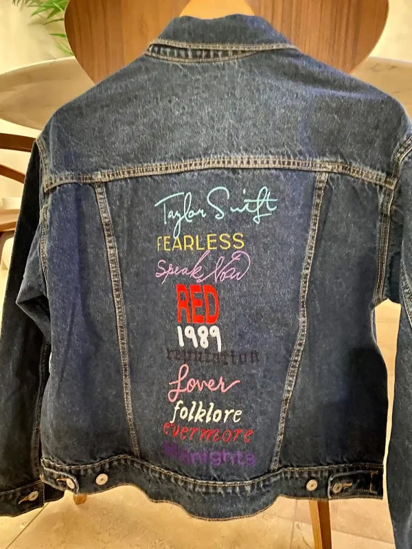 Taylor Swift Eras Tour Denim Blue Jacket