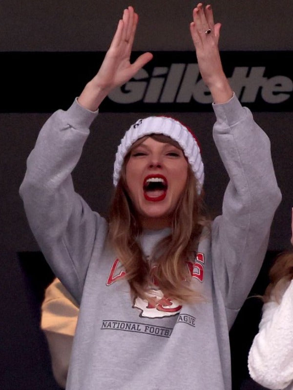Taylor Swift Kansas City Chiefs Grey Sweatshirt