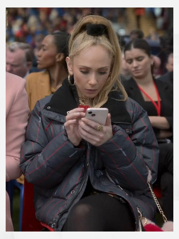 Ted Lasso S03 Juno Temple Black Puffer Jacket