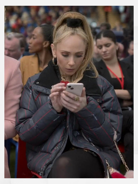 Ted Lasso S03 Juno Temple Black Puffer Jacket