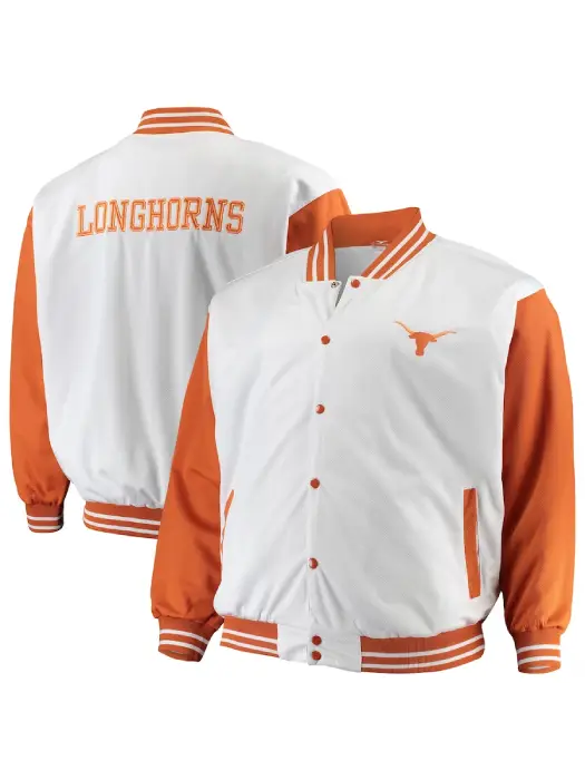 Texas Longhorns Big & Tall Varsity Birdseye Jacket