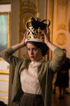 The Crown Claire Foy Olive Cardigan