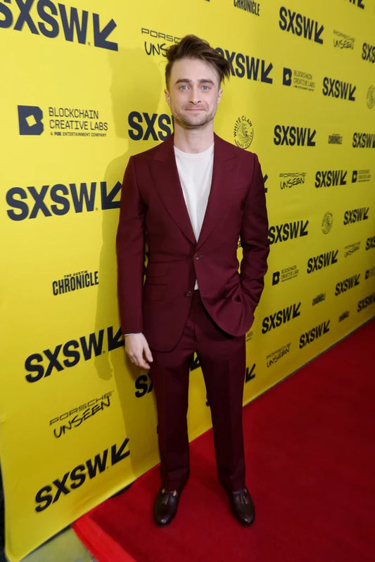 The Lost City Daniel Radcliffe Maroon Blazer