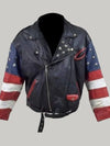 USA Stars Vintage Leather Jacket