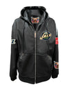 Jeff Hamilton Utah Jazz Leather Hooded Jacket