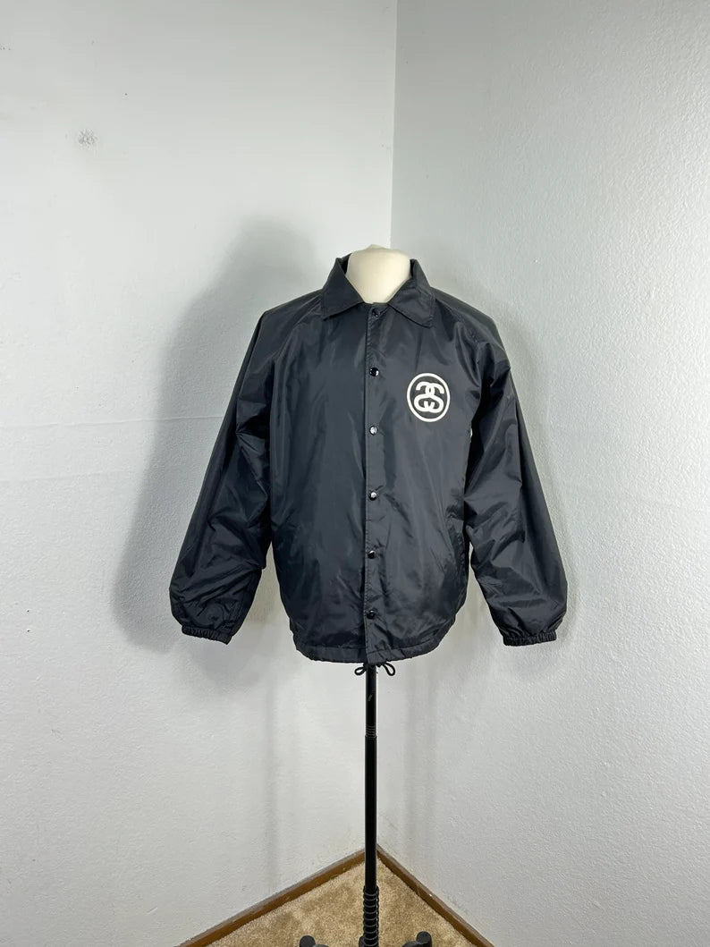 Stussy Vintage Nylon Black Jacket