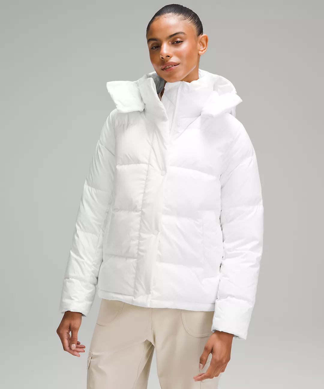 Women’s White Puffer Jacket