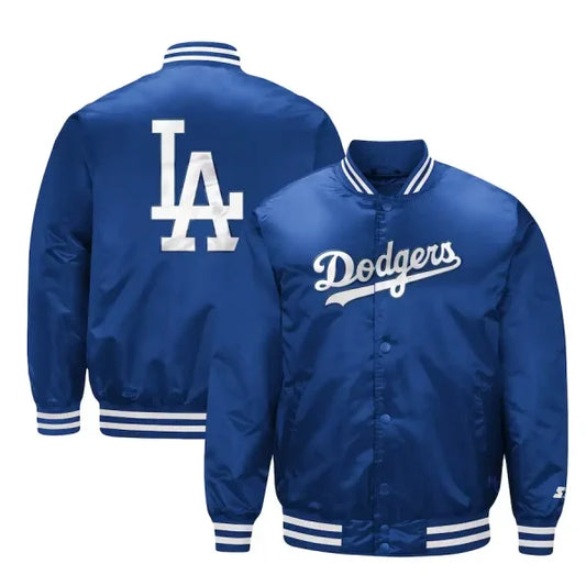 Youth Los Angeles Dodgers Starter Royal Satin Jacket