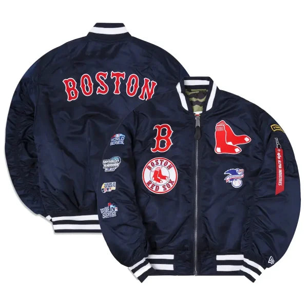 Boston Red Sox New Era x Alpha Industries Bomber Jacket