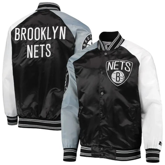 Brooklyn Nets Starter Reliever Varsity Jacket