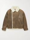 Shearling Lined Aviator Jacket