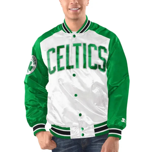 Boston Celtics Renegade Green Satin Jacket