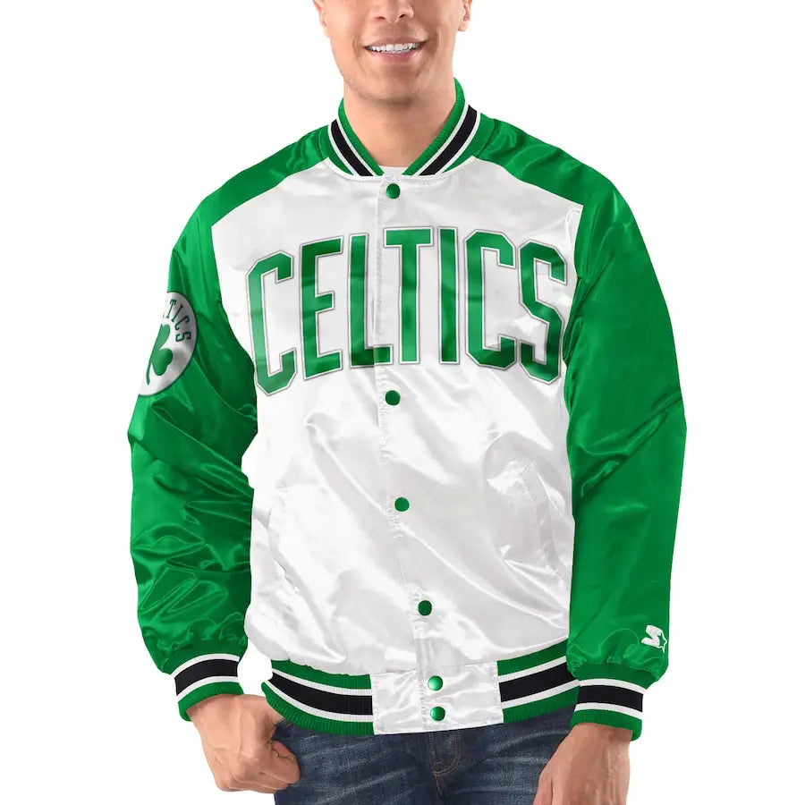 Boston Celtics Renegade Green Satin Jacket