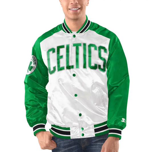 Boston Celtics Renegade Green Satin Jacket
