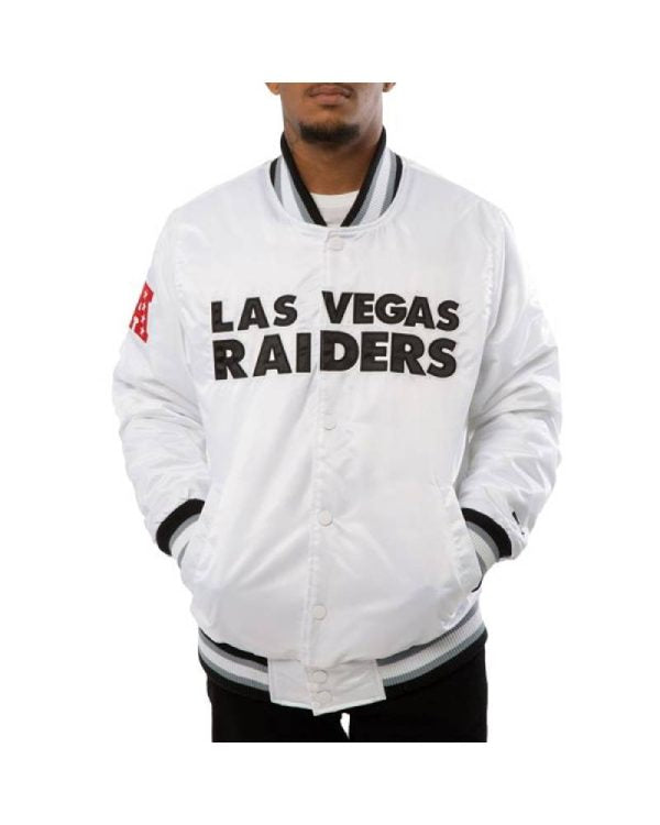 A Stars Las Vegas Raiders Satin Jacket