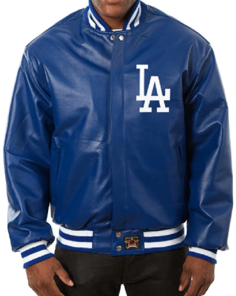 Dodgers Leather Bomber Jacket