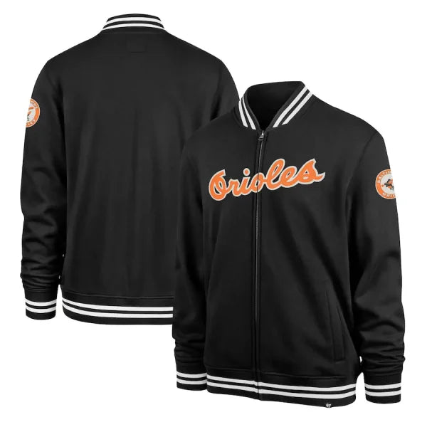 Baltimore Orioles ’47 Black Wax Track Jacket