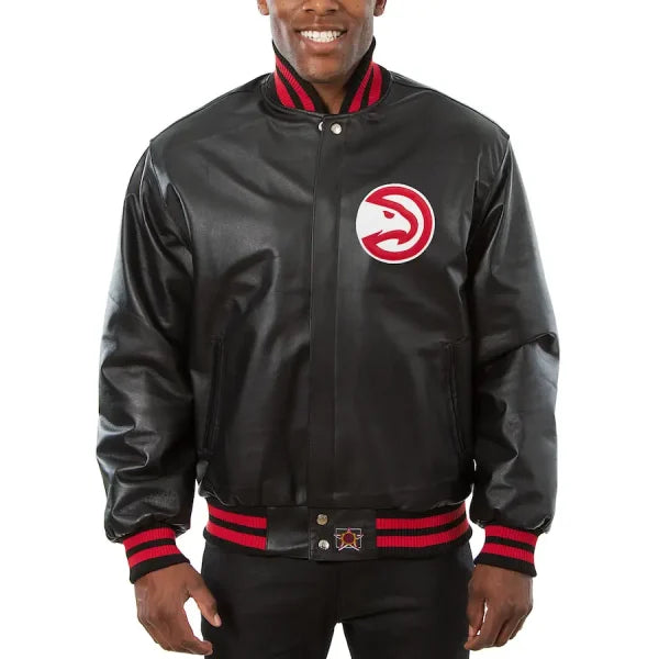 Atlanta Hawks JH Design All-Leather Jacket