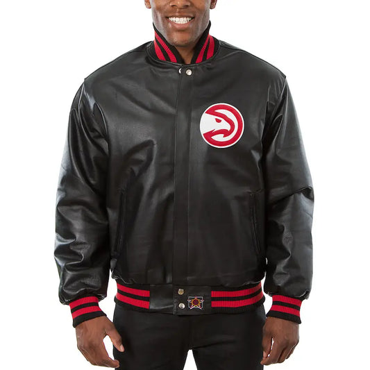Atlanta Hawks JH Design All-Leather Jacket
