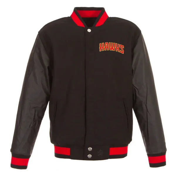 Atlanta Hawks JH Design Black Jacket
