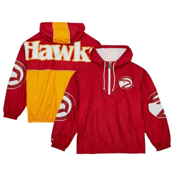 Atlanta Hawks Hardwood Classics Anorak Hoodie