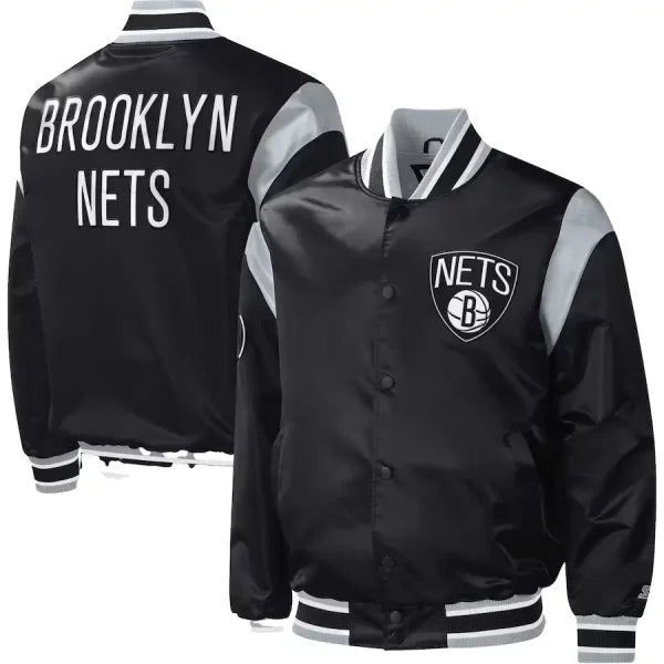 Brooklyn Nets Starter Force Play Varsity Jacket