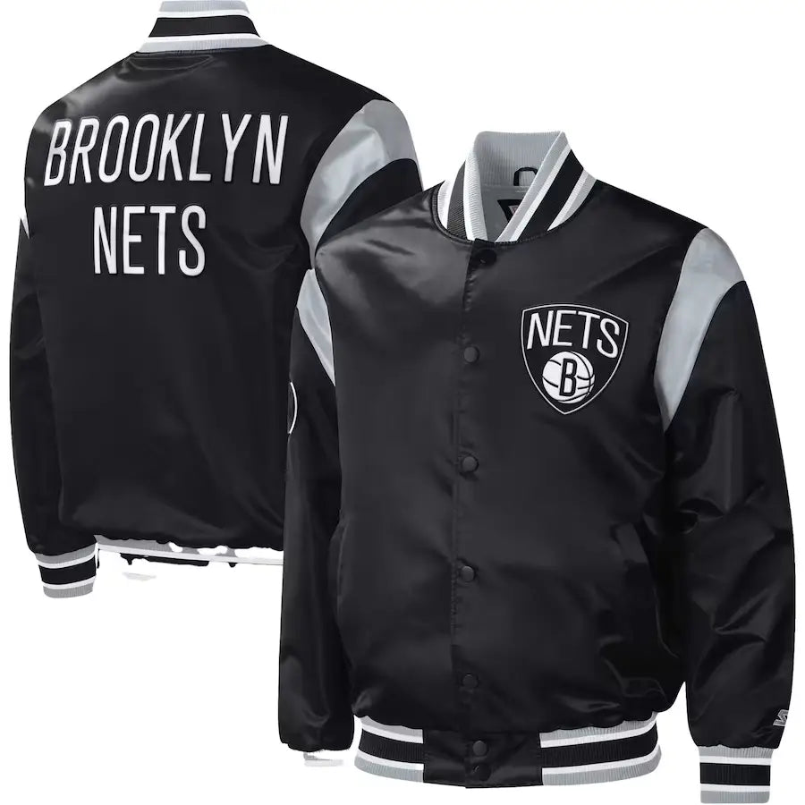 Brooklyn Nets Starter Force Play Varsity Jacket