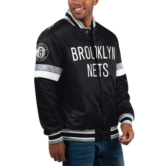 Brooklyn Nets Starter Home Game Varsity Jacket