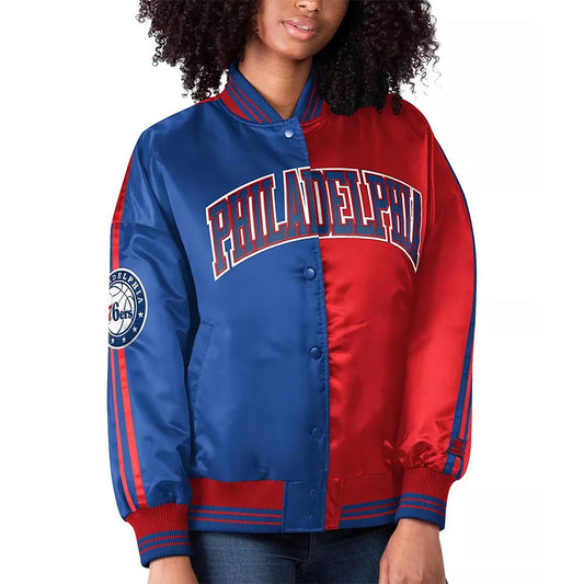 Philadelphia 76ers Split Colorblock Jacket