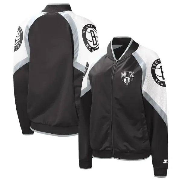 Brooklyn Nets Fan Girl Raglan Jacket