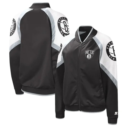 Brooklyn Nets Fan Girl Raglan Jacket