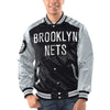 Brooklyn Nets Renegade Satin Varsity Jacket