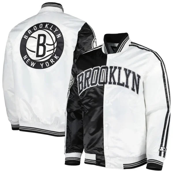 Brooklyn Nets Starter White Jacket