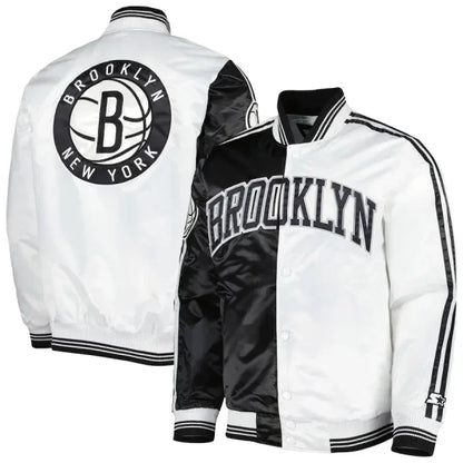 Brooklyn Nets Starter White Jacket