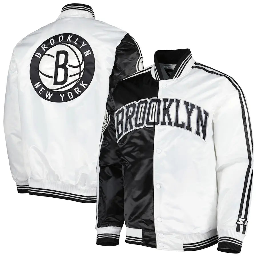 Brooklyn Nets Starter White Jacket