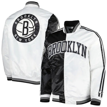 Brooklyn Nets Starter White Jacket