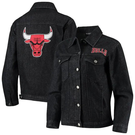 Chicago Bulls Women’s The Wild Collective Denim Jacket