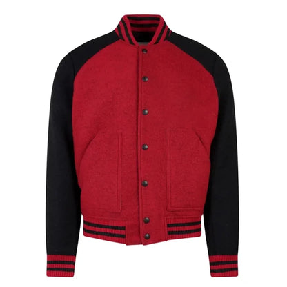 Christmas Men’s Wool Blend Varsity Jacket