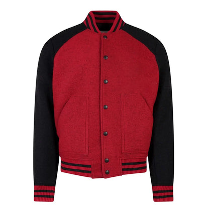 Christmas Men’s Wool Blend Varsity Jacket