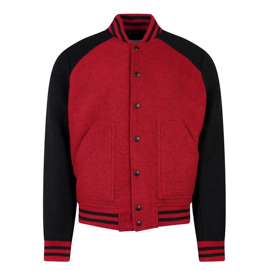 Christmas Men’s Wool Blend Varsity Jacket