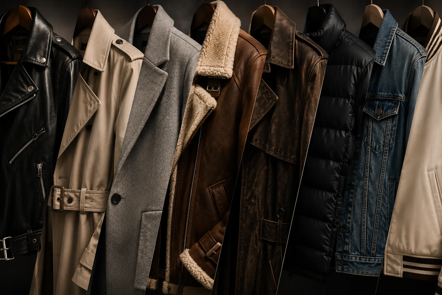 Women's premium jackets collection featuring leather, suede, bomber, biker, aviator, varsity, and blazer styles by Jonny N Guys
