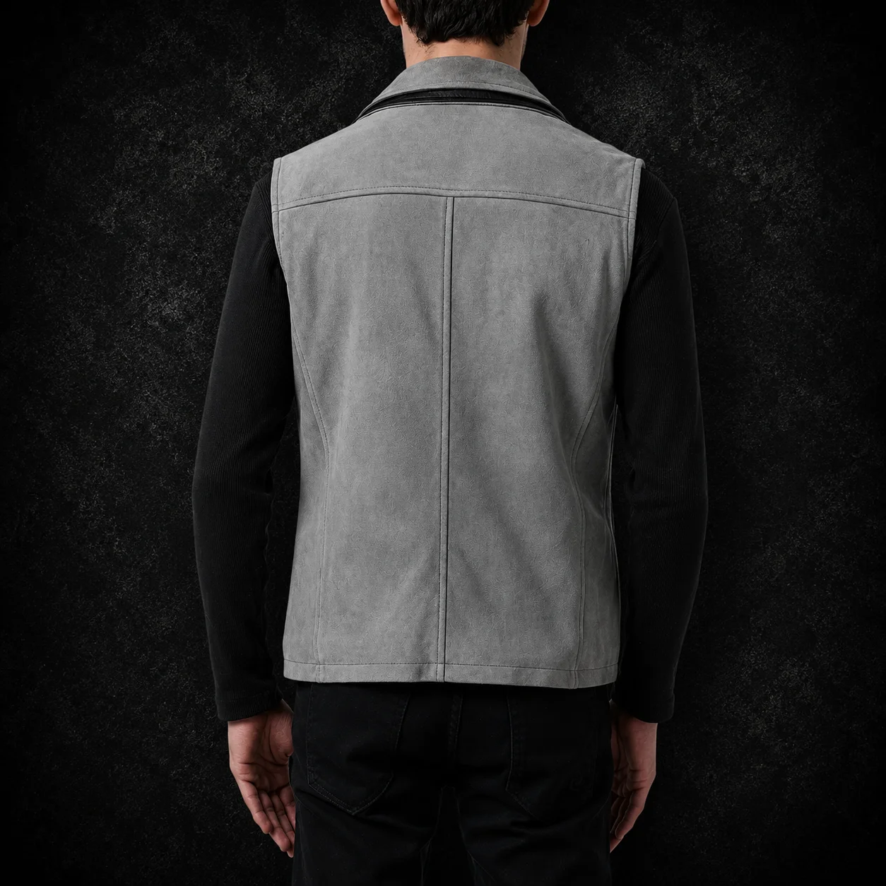 Beckett Grey Suede Vest alternate