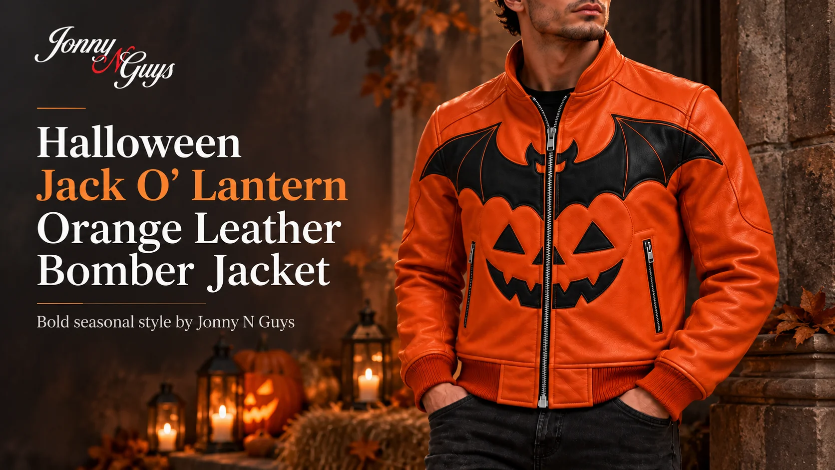 Halloween Leather Jacket: How to Style a Jack O’ Lantern Orange Bomber in 2026