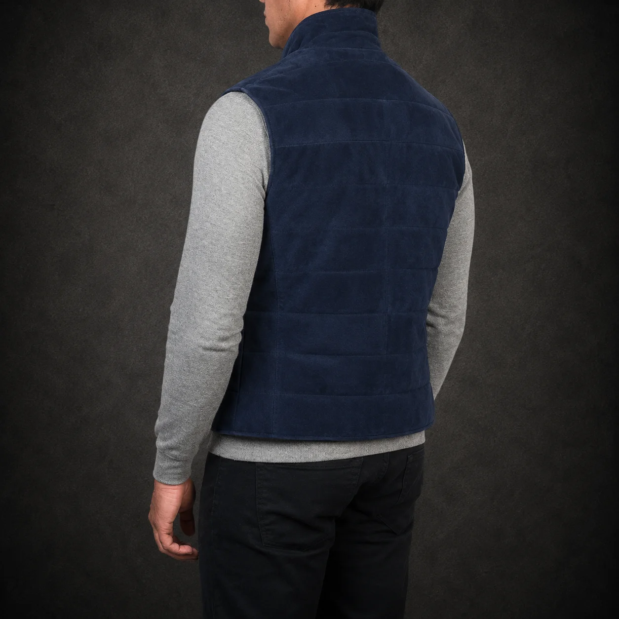 Ashton Blue Suede Vest alternate