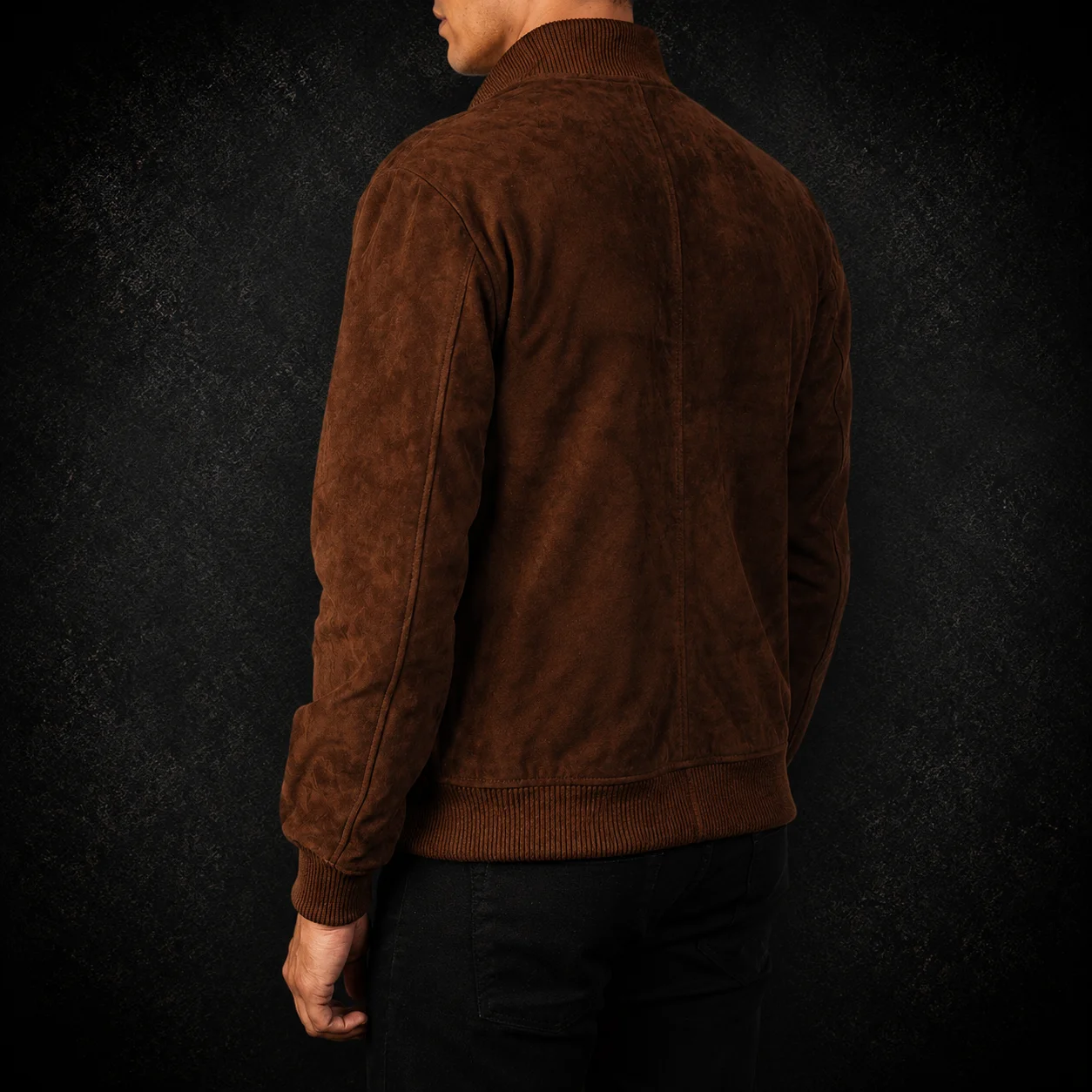 Ashton Mocha Suede Bomber Jacket alternate