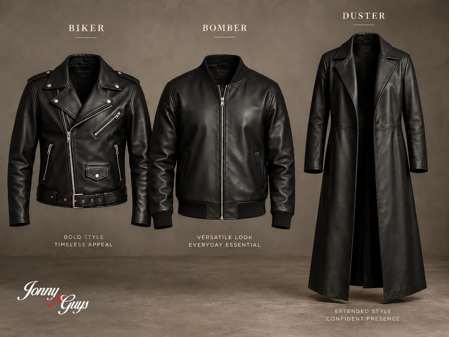 Black Leather Jackets: Styles, Fit & Custom Options